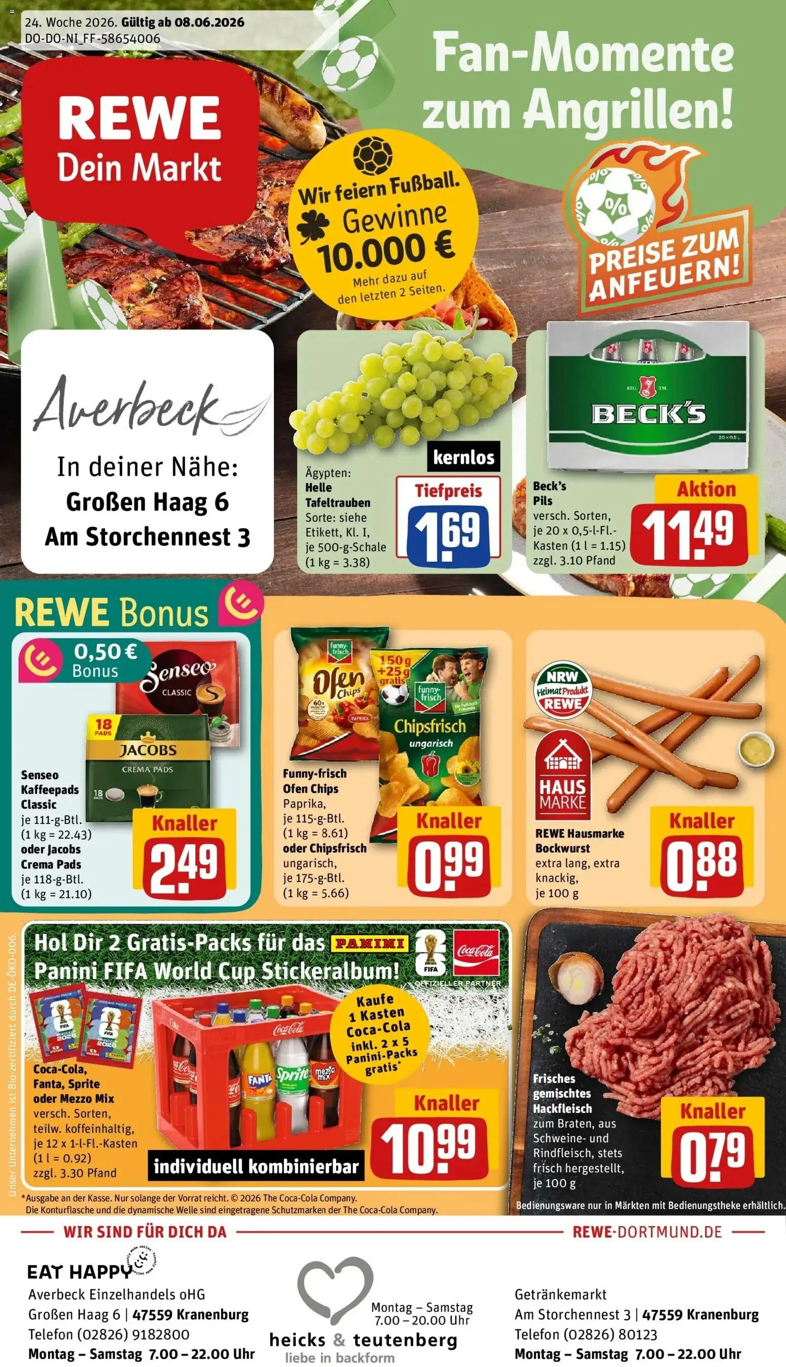 Vorschau von dem Prospekt des Geschäftes Rewe, gültig ab dem 08.06.2026