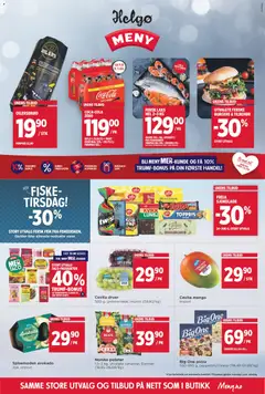 Forhåndsvis Meny Helgø kundeavis fra butikk Meny gyldig fra 28/09/2026