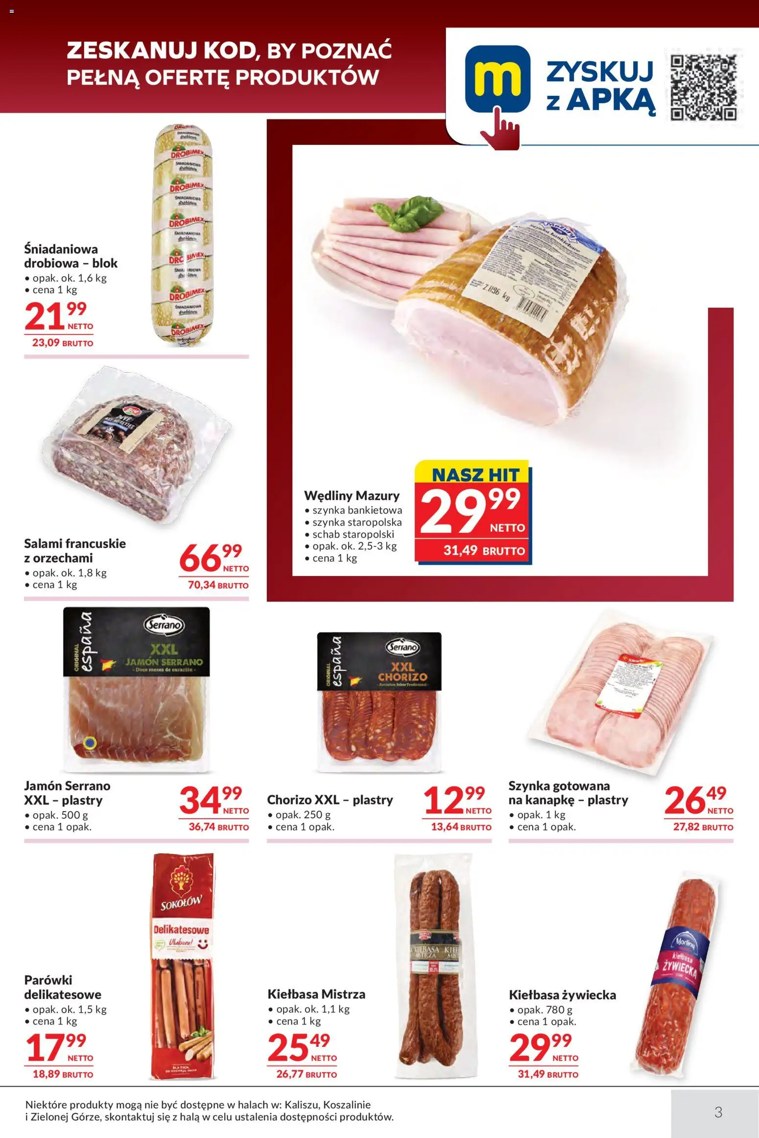 Pogląd gazetki "Makro gazetka - Oferta dla Gastronomii" ze sklepu Makro ważnej od 13.10.2026 - Chorizo, Schab, Wędliny, Kiełbasa, Szynka, Szynka gotowana, Parówki, Jamón Serrano