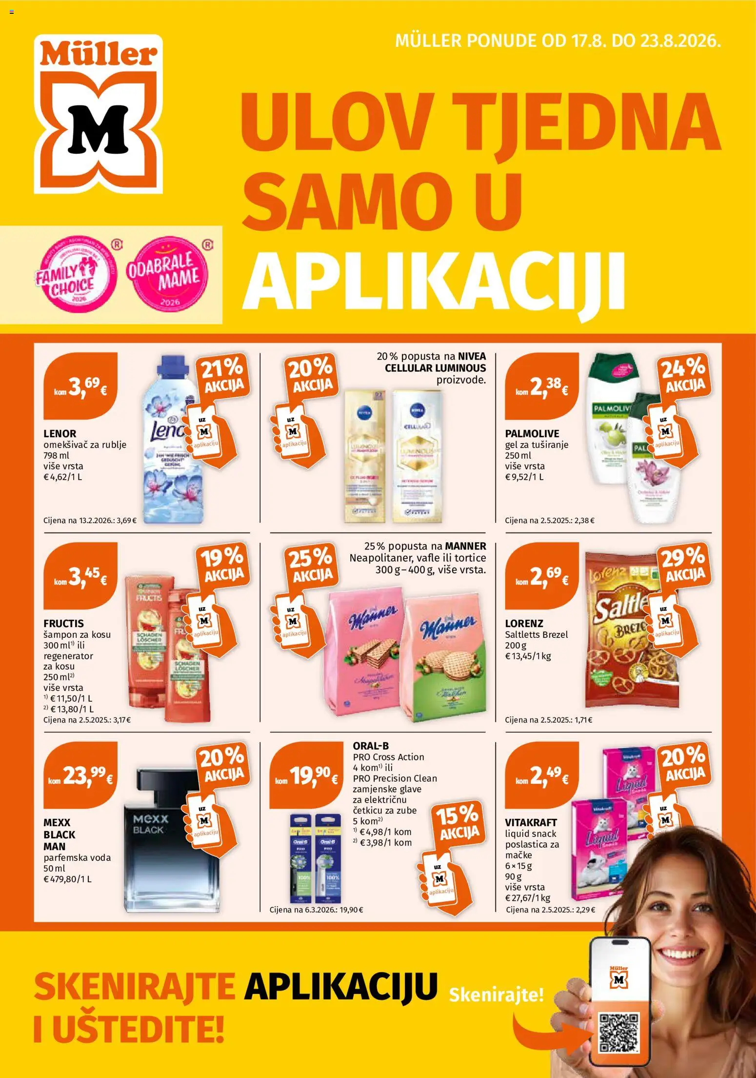 Pregled letka Müller Katalog trgovine Müller vrijedi od 17.08.2026