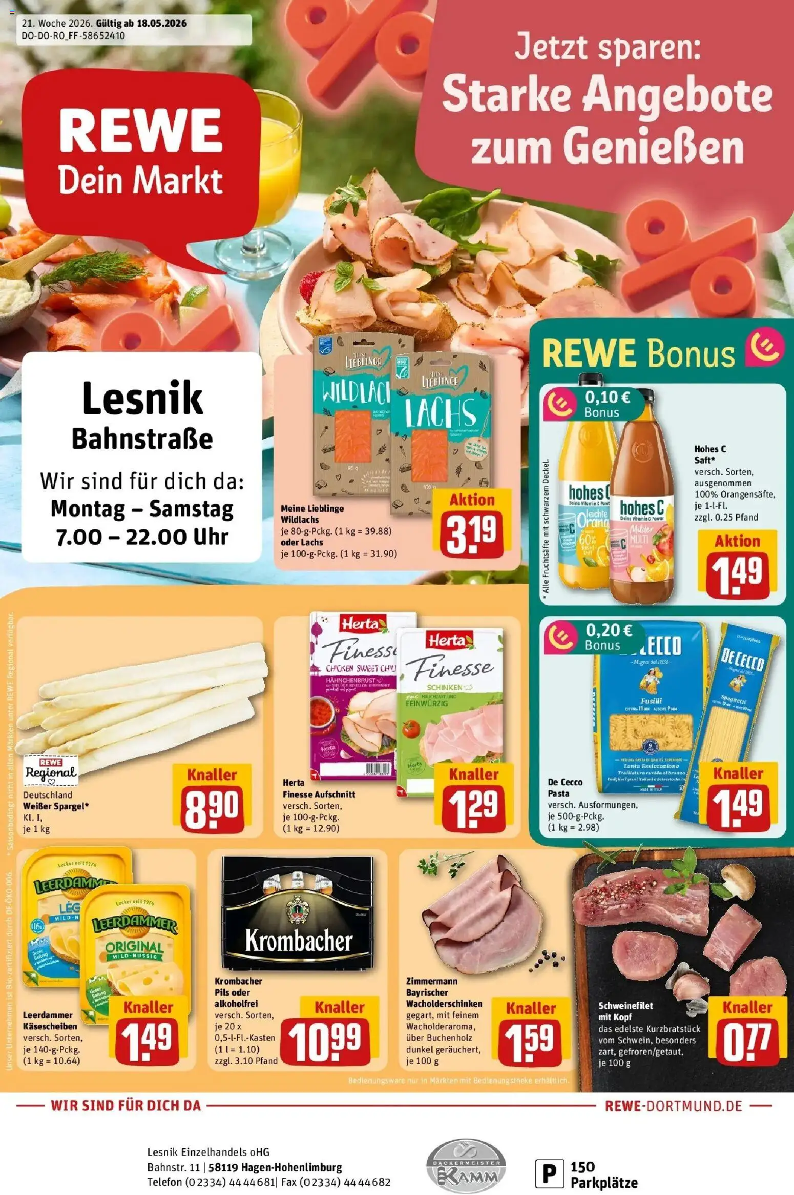 Vorschau von dem Prospekt des Geschäftes Rewe, gültig ab dem 17.05.2026