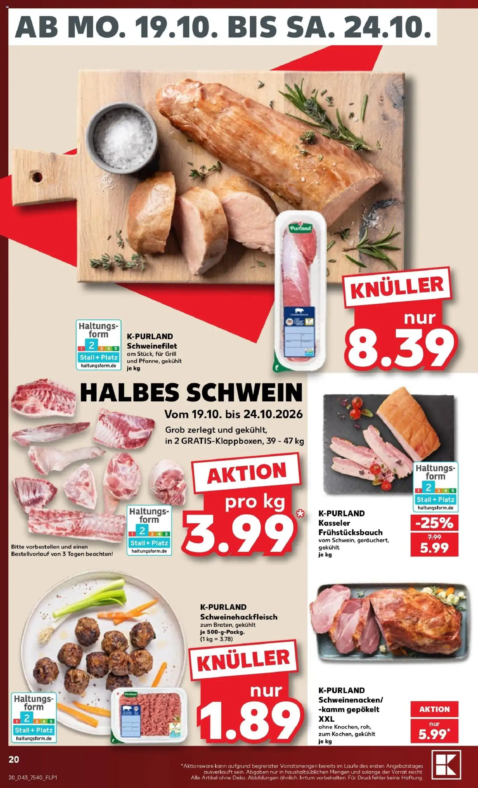 Vorschau von dem Prospekt des Geschäftes Kaufland, gültig ab dem 19.10.2026