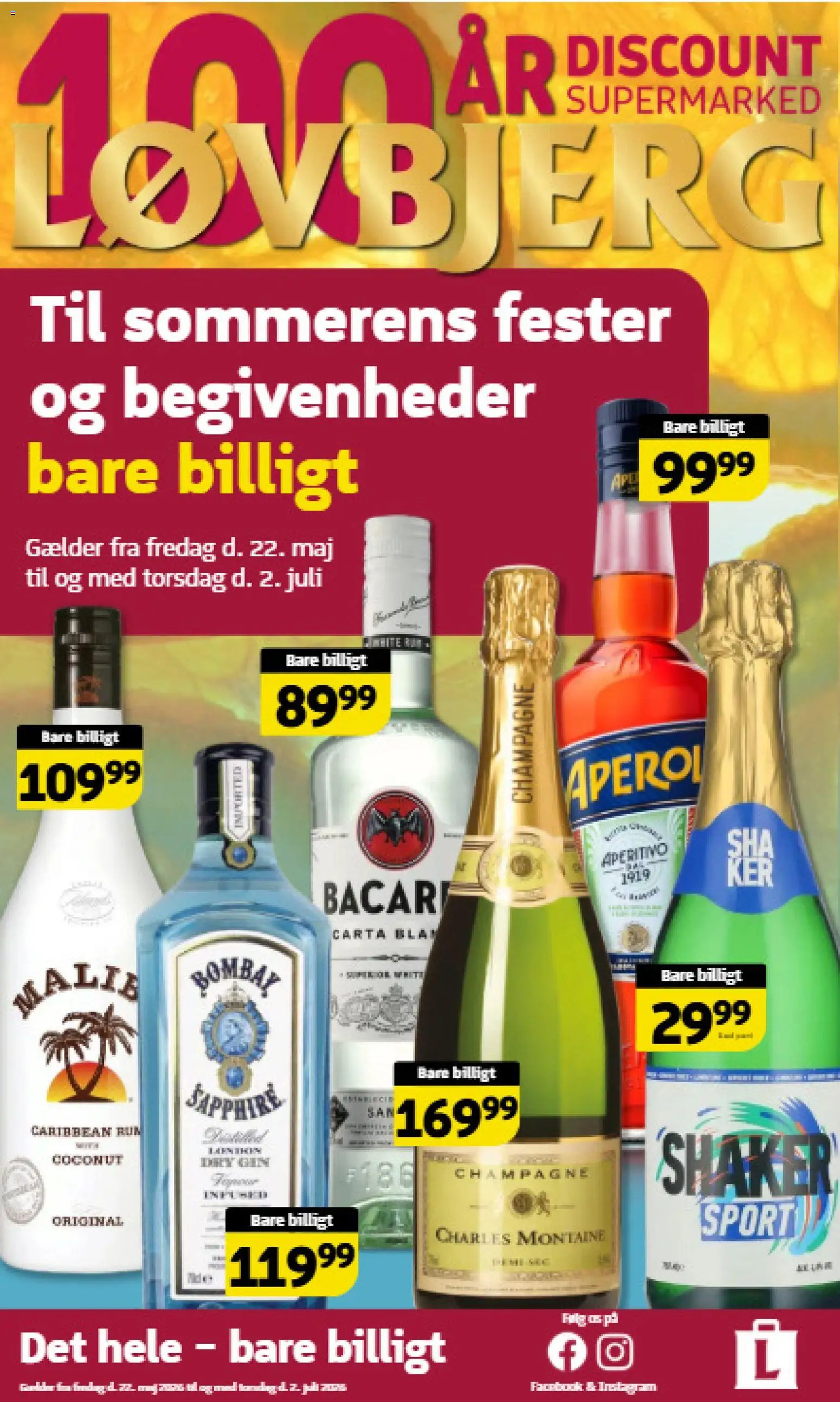 Eksempel på tilbudsavis Løvbjerg - Sommer drinks 2026 fra butik Løvbjerg gyldig fra 22/05/2026