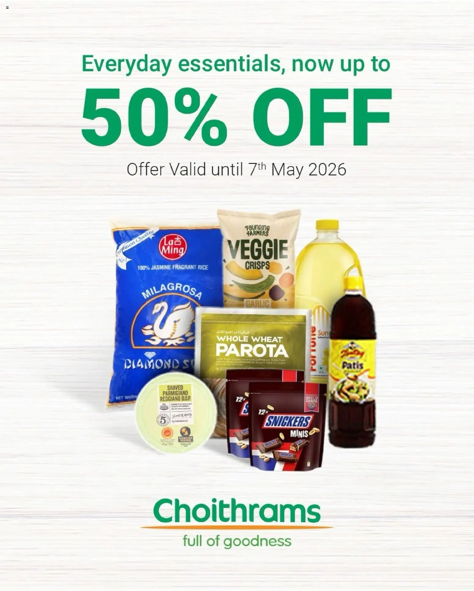 Preview of the catalogue Choithrams catalogue of store Choithrams valid from 25 Apr, 2026 - Rice, Garlic
