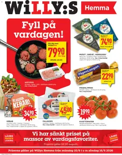 Förhandsgranska reklamblad Willys erbjudanden Hemma från butik Willys gäller från 10/08/2026
