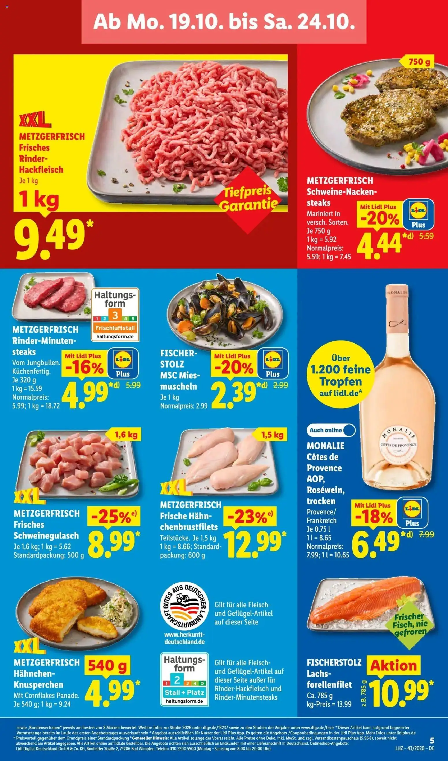 Vorschau von dem Prospekt des Geschäftes Lidl, gültig ab dem 19.10.2026