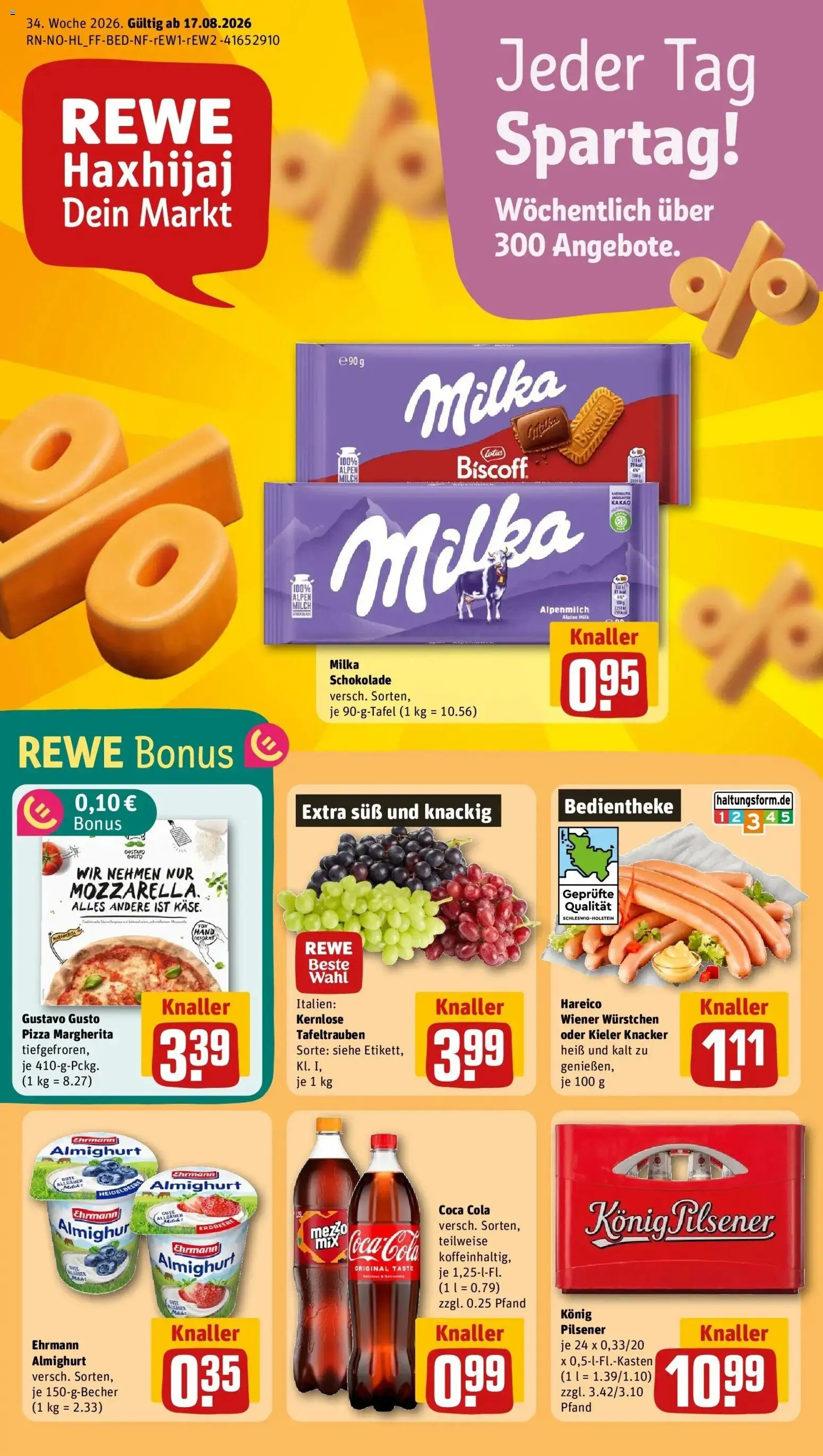 Vorschau von dem Prospekt des Geschäftes Rewe, gültig ab dem 17.08.2026