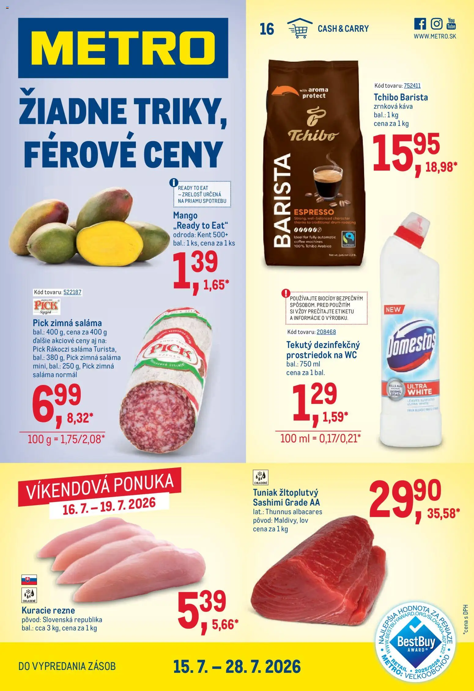 Náhľad Metro letáku platného od 15.07.2026