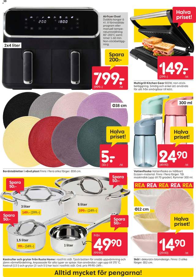 Nytt Rusta reklamblad från 13/07