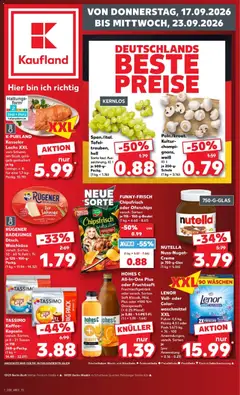 Vorschau von dem Prospekt des Geschäftes Kaufland, gültig ab dem 17.09.2026