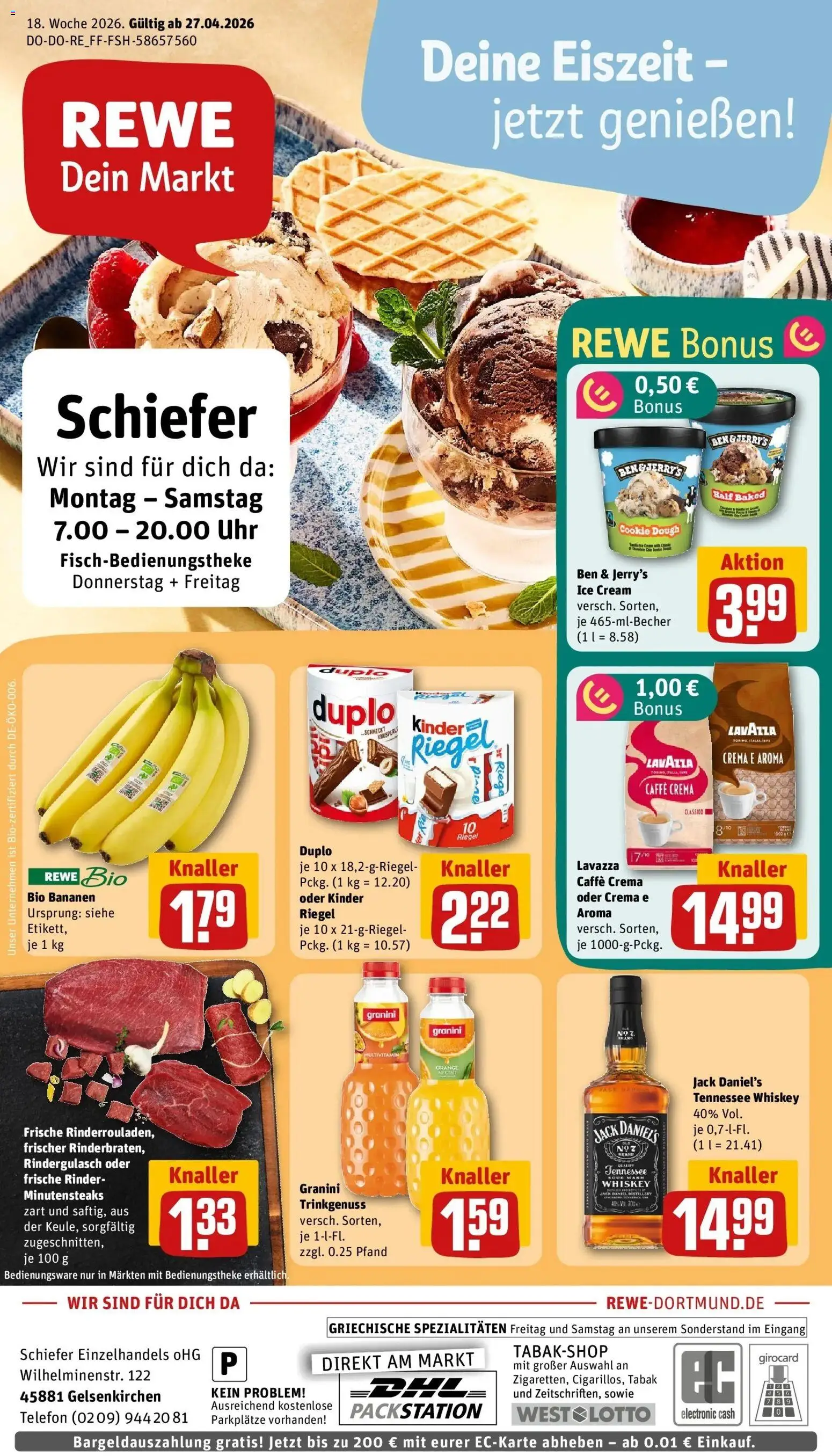 Vorschau von dem Prospekt des Geschäftes Rewe, gültig ab dem 27.04.2026
