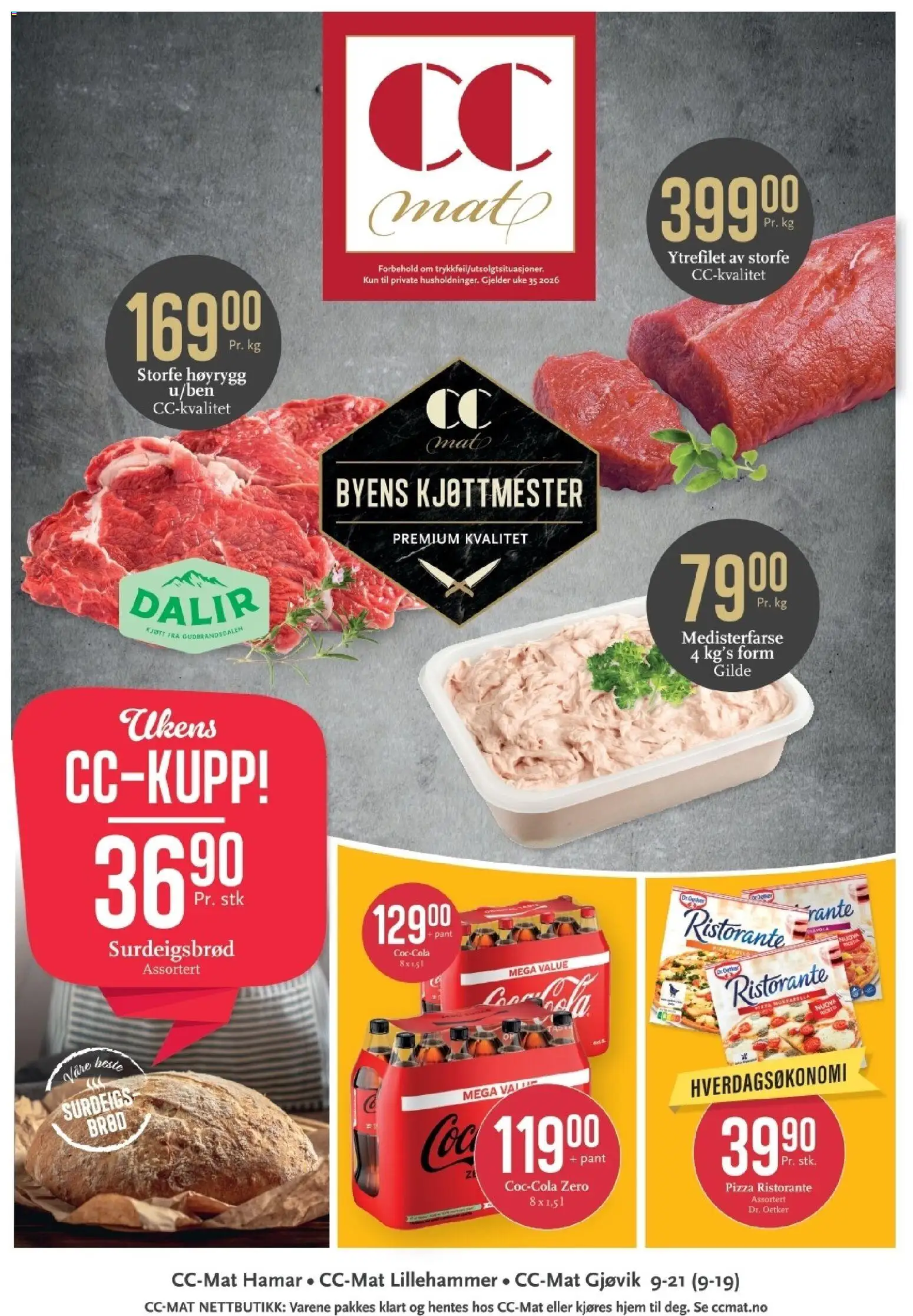 Forhåndsvis CC Mat kundeavis fra butikk CC Mat gyldig fra 24/08/2026
