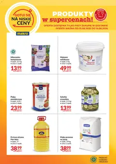 Pogląd gazetki "Makro gazetka - Gotuj się na niskie ceny w dostawie" ze sklepu Makro ważnej od 01.08.2026