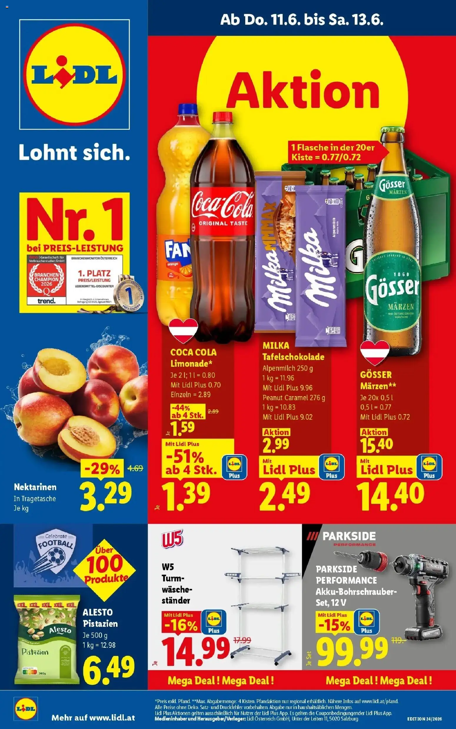 Vorschau der Angebote: Lidl Lidl Flugblatt - Fohnsdorf, Neunkirchen, Graz gültig ab 11.06.2026