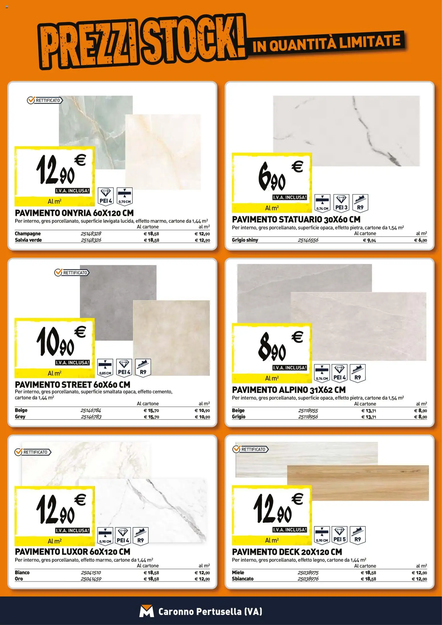 Anteprima dell'opuscolo Tecnomat catalogo dal negozio TECNOMAT valido da 29/10/2026 - Miele, Champagne, Pavimento