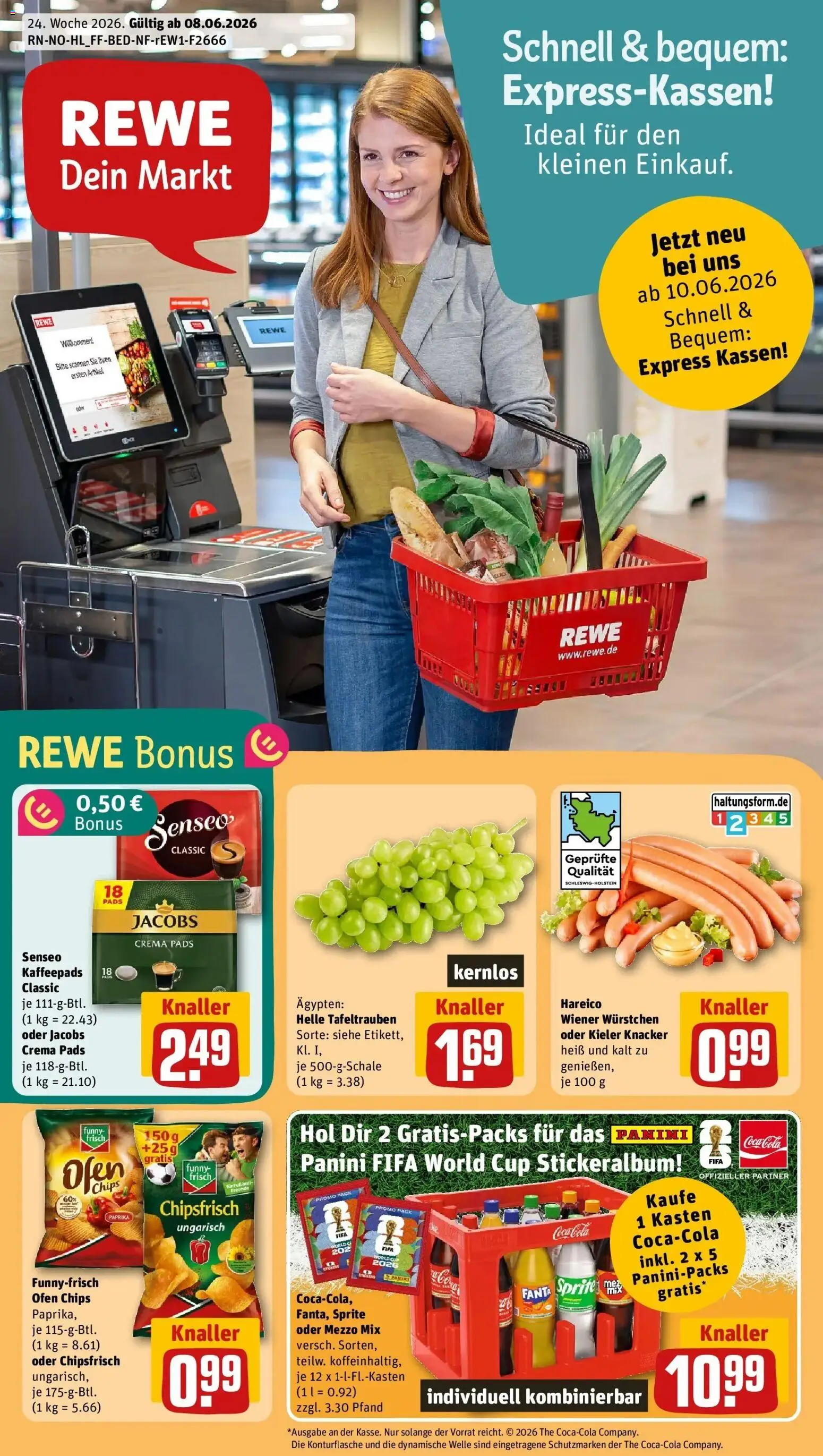Vorschau von dem Prospekt des Geschäftes Rewe, gültig ab dem 08.06.2026
