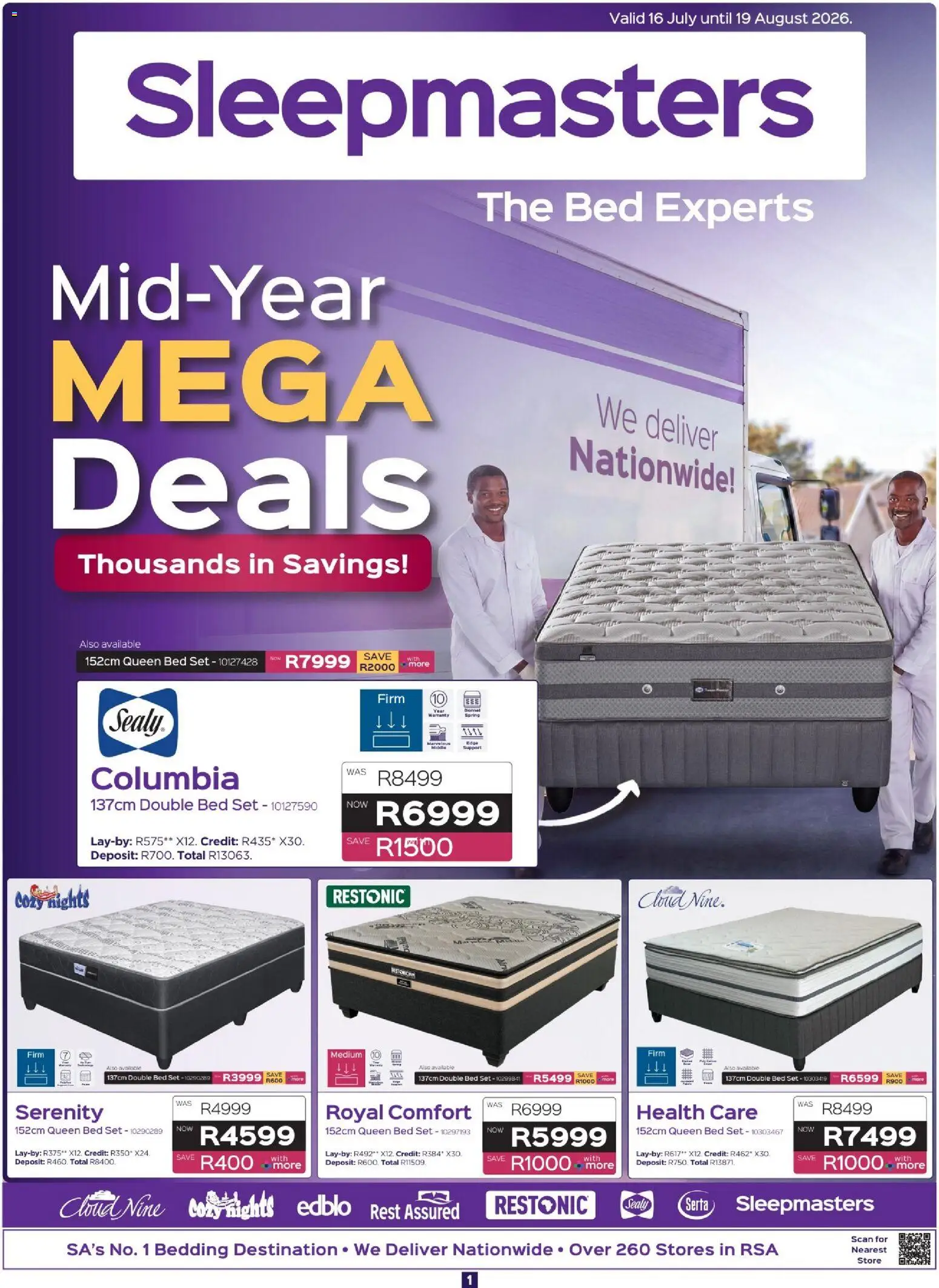 Preview of Sleepmasters flyer valid from 16/07/2026 - Bed, Double bed, Queen bed