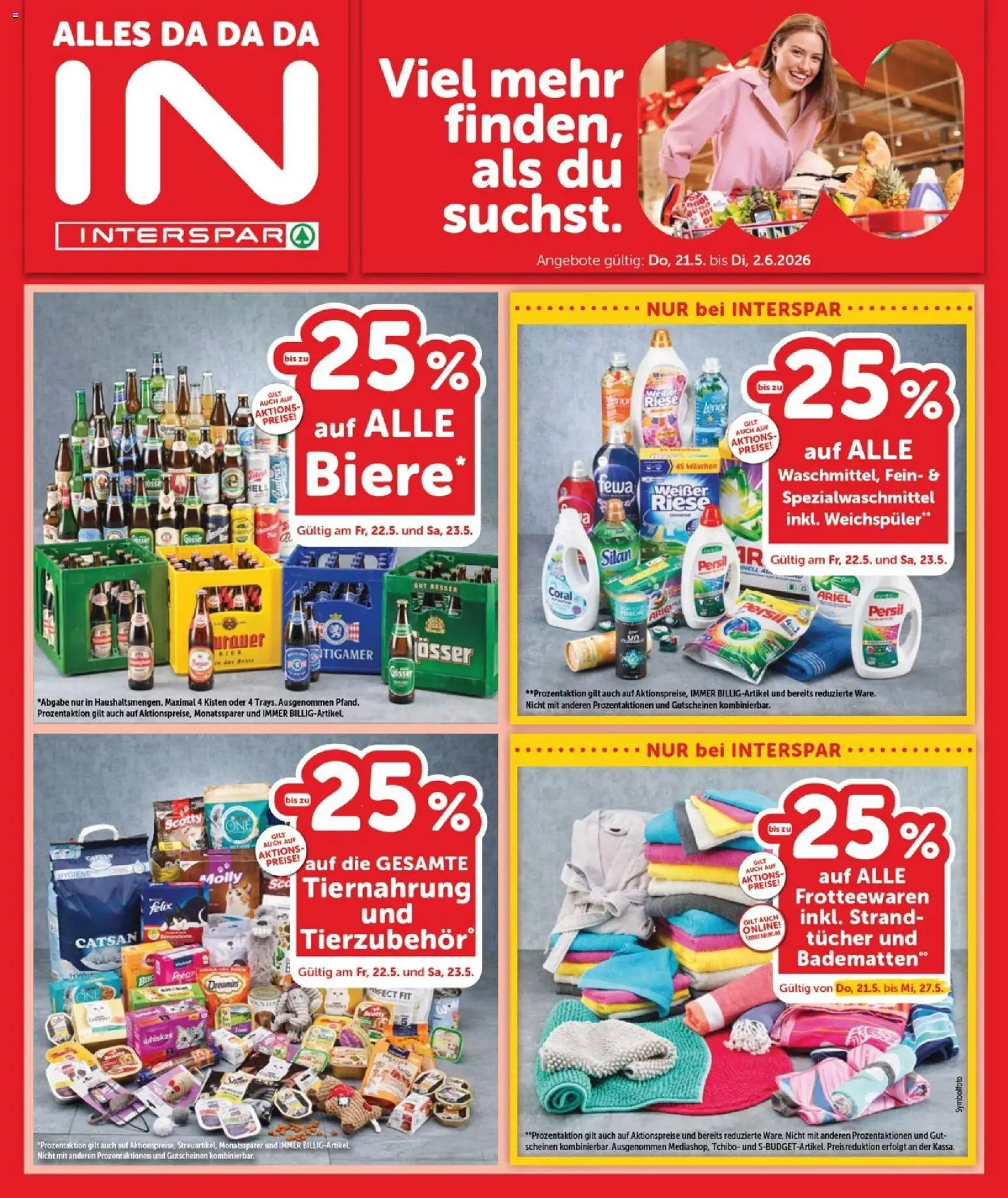 Vorschau der Angebote: Interspar Interspar Flugblatt - Burgenland Sued gültig ab 21.05.2026 - Weichspüler