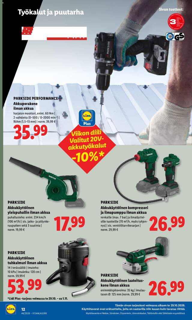 Uusi Lidl tarjouslehti alkaen 29/10