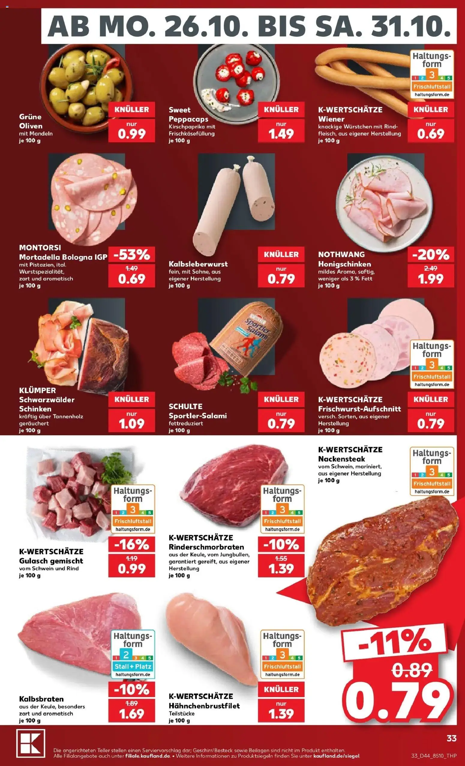 Vorschau von dem Prospekt des Geschäftes Kaufland, gültig ab dem 26.10.2026