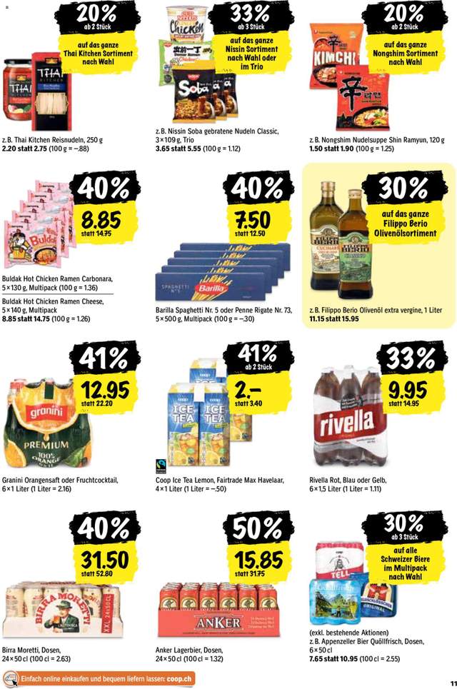 Neue Coop Aktionen ab 22.10.