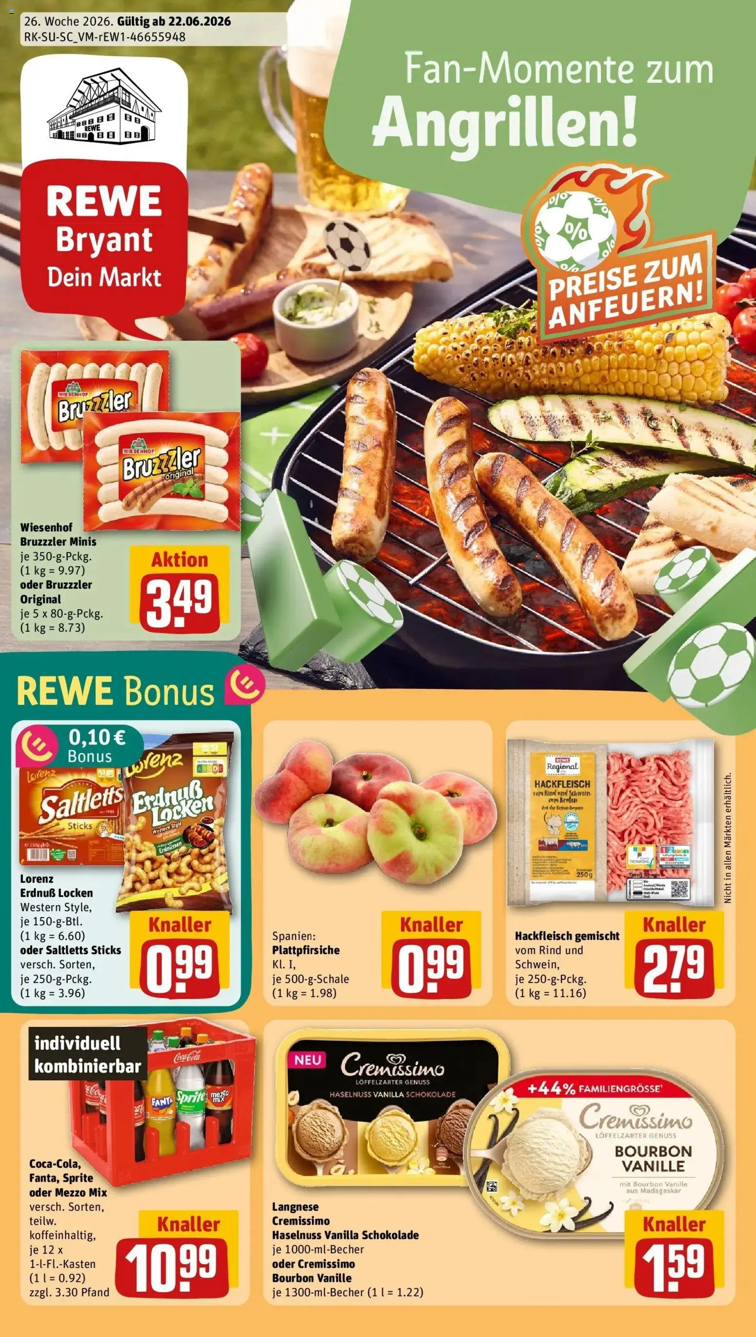 Vorschau von dem Prospekt des Geschäftes Rewe, gültig ab dem 21.06.2026