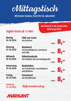Vorschau von dem Prospekt des Geschäftes Markant, gültig ab dem 26.10.2026