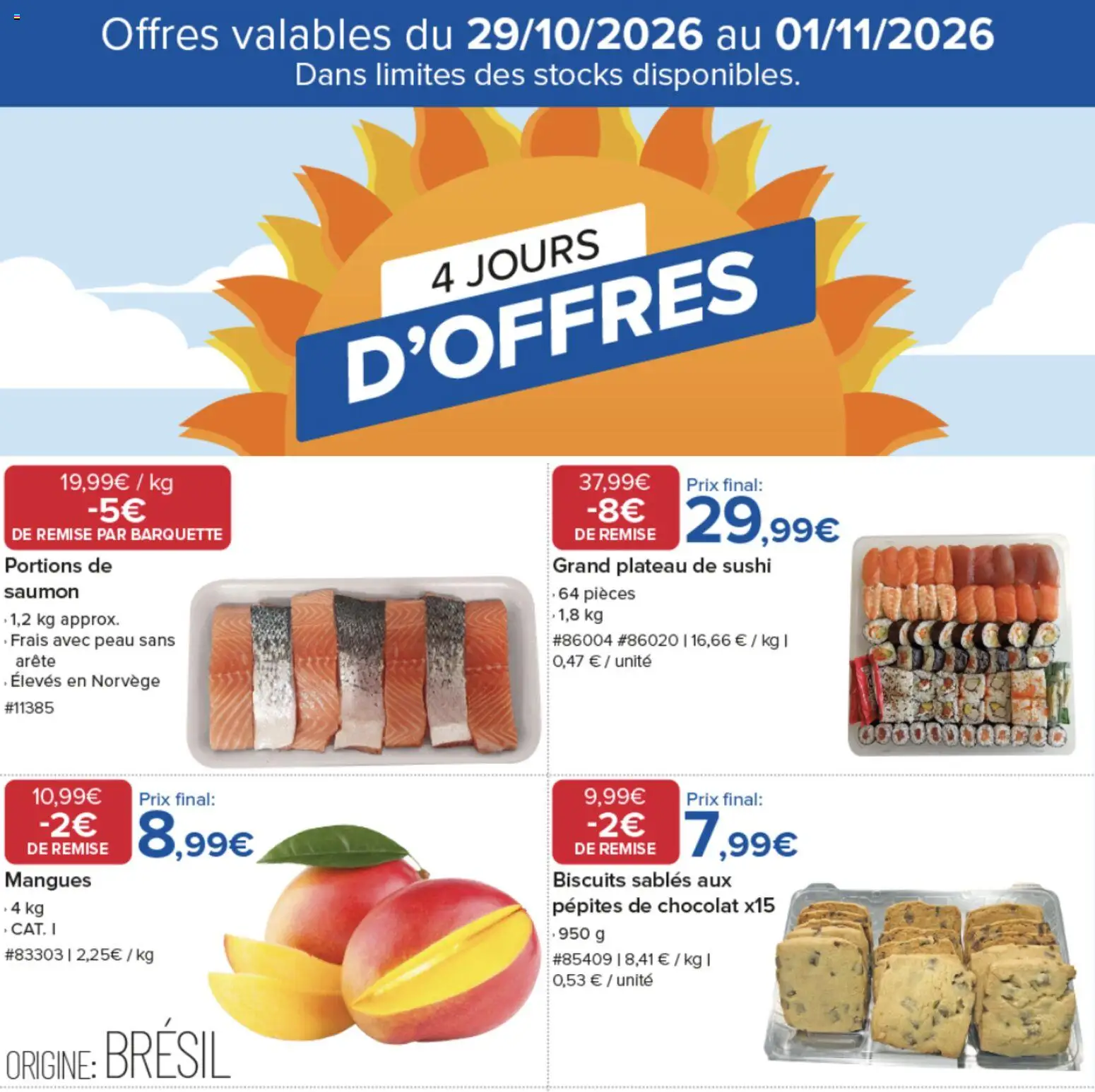 Prévisualisation de Costco 4 jours d'offres du magasin Costco formulaire valide 29/10/2026