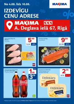Skatīt Maxima akciju bukletu, derīgs no 04.08.2026.