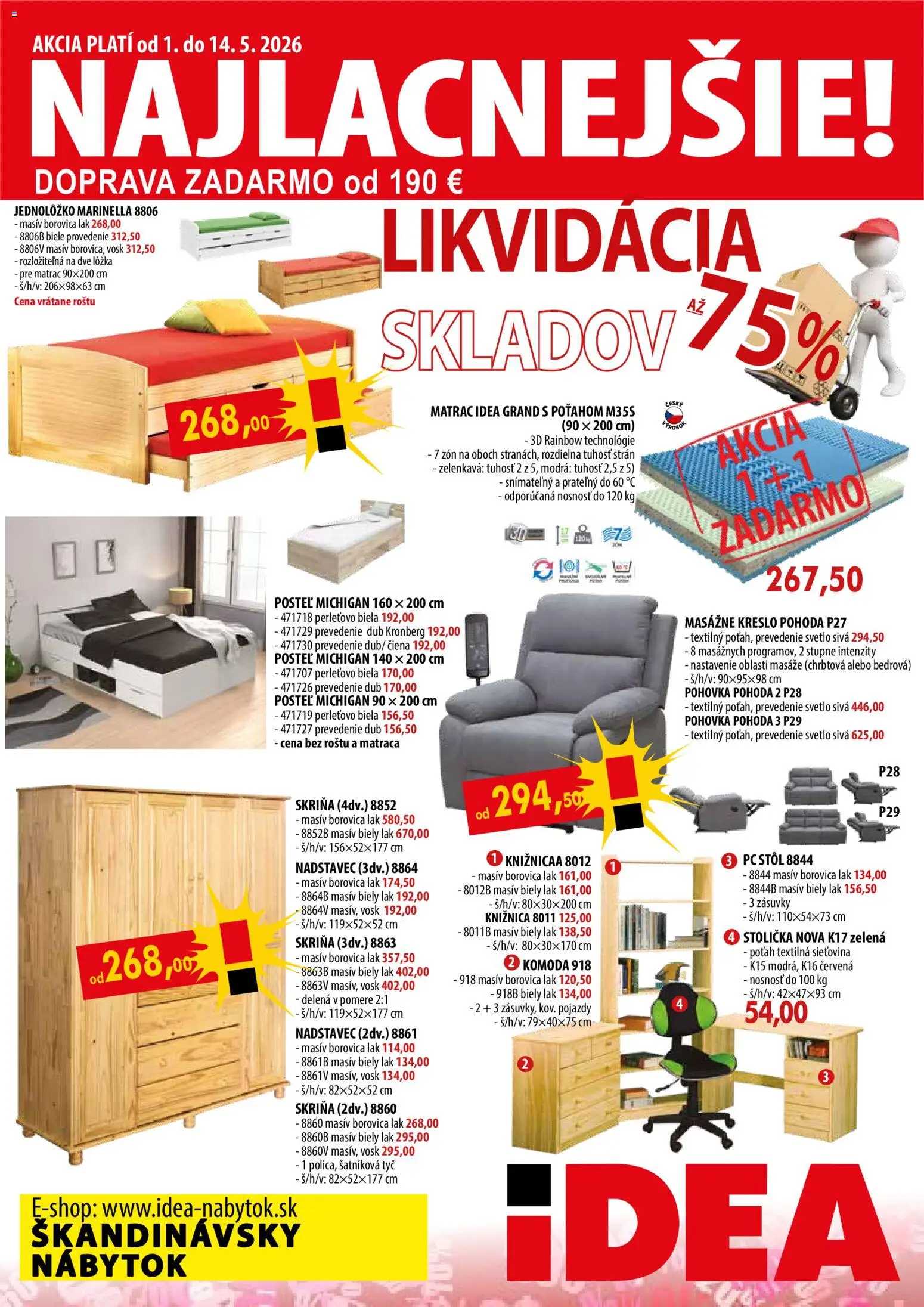 Náhľad IDEA nábytok letáku platného od 01.05.2026