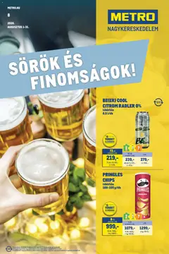 Metro - Metro Sörök és finomságok 2026/08 megtekintése, amely érvényes 2026.08.01.-től