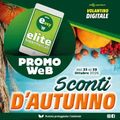 Anteprima dell'opuscolo Elite Supermercati volantino Sconti d'Autunno dal negozio Elite Supermercati valido da 23/10/2026