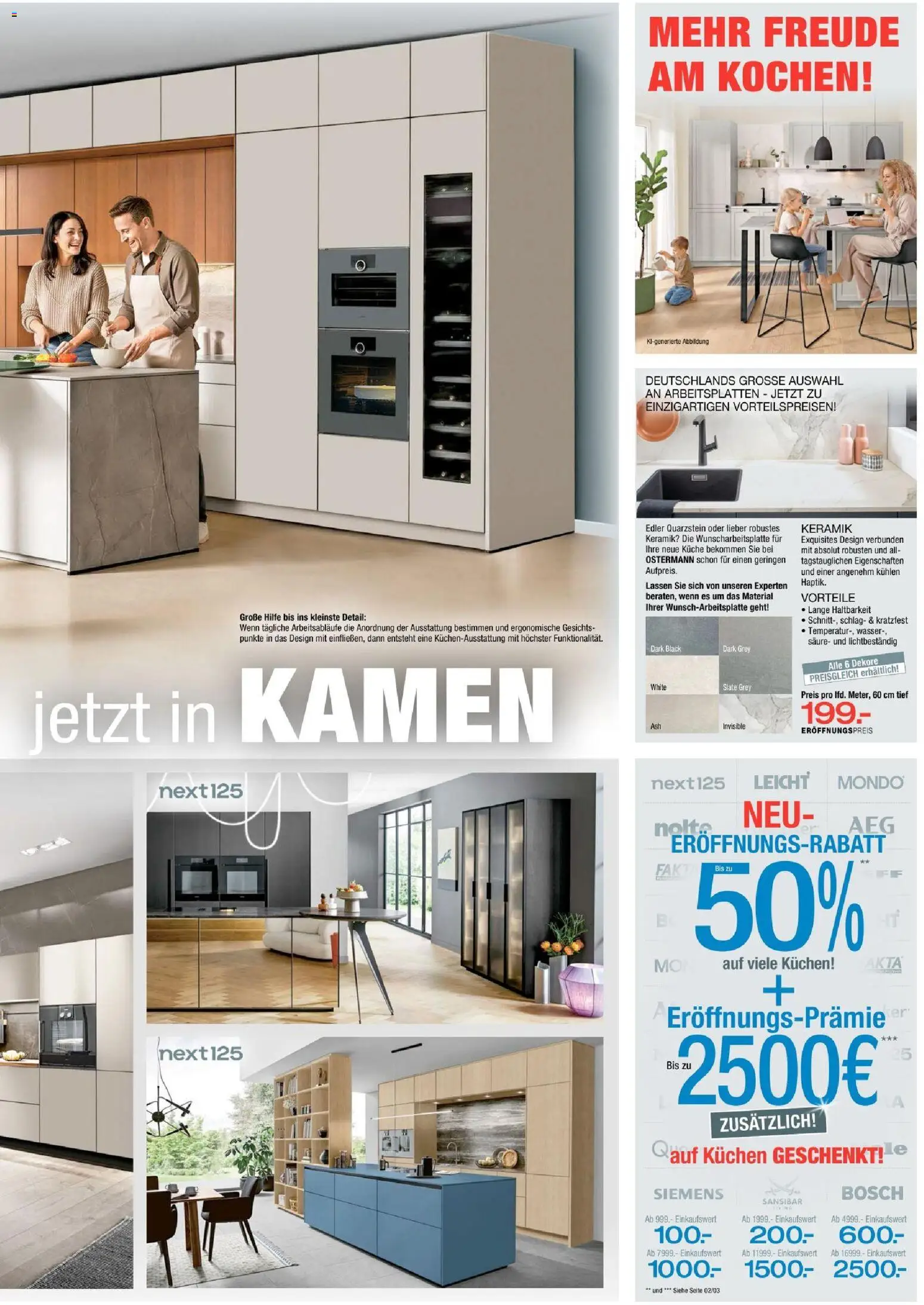 Vorschau von dem Prospekt des Geschäftes Ostermann, gültig ab dem 31.10.2026 - Bosch, Kuchen, Siemens, Küche, Wasser