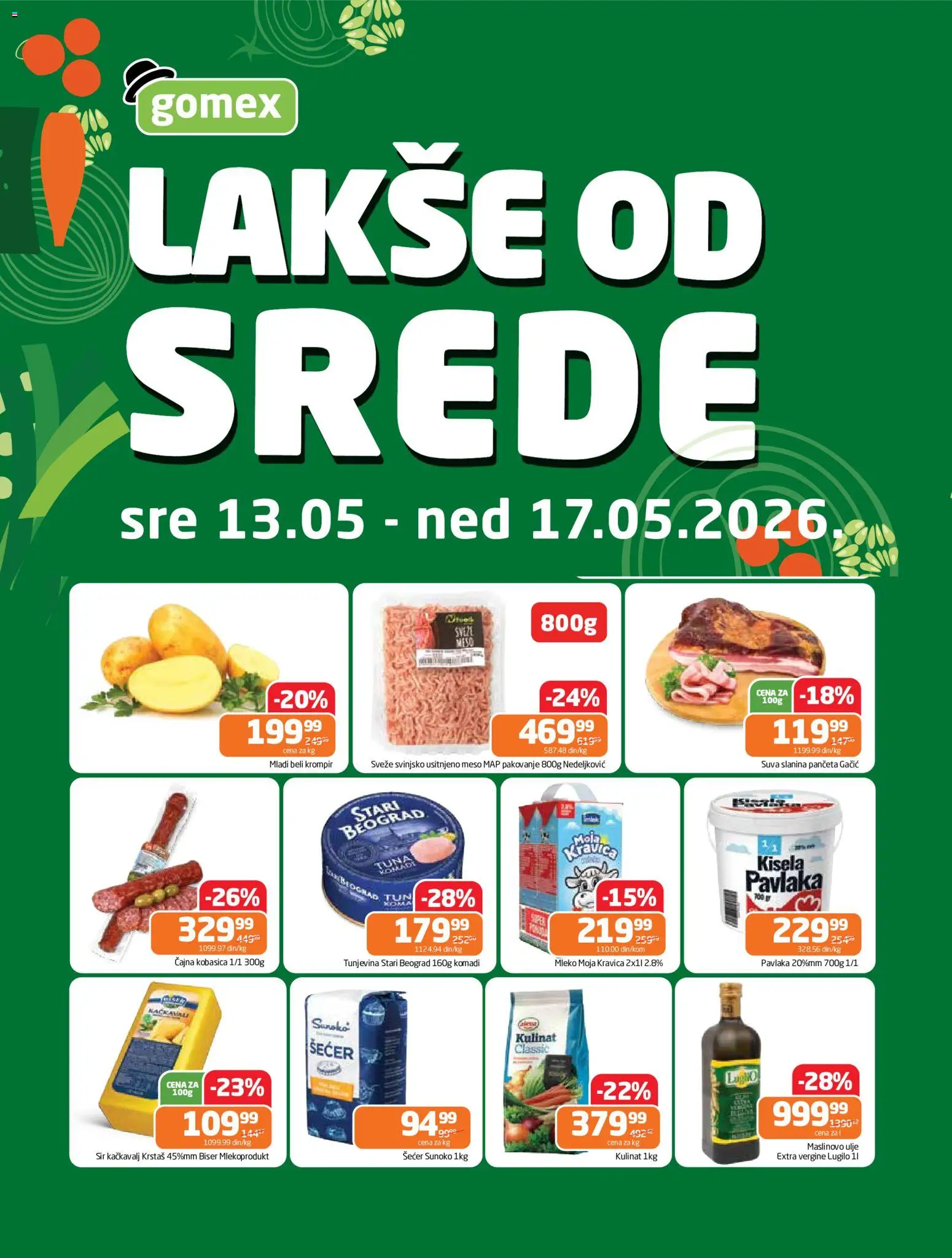 Pregled Gomex kataloga - važi od 13.05.2026
