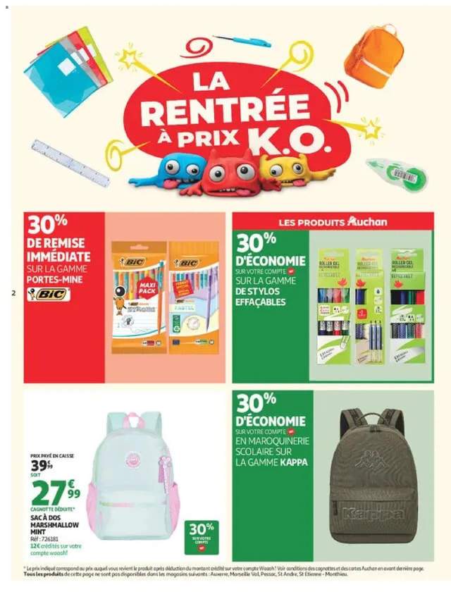 Nouveau catalogue Auchan à partir du 11/08