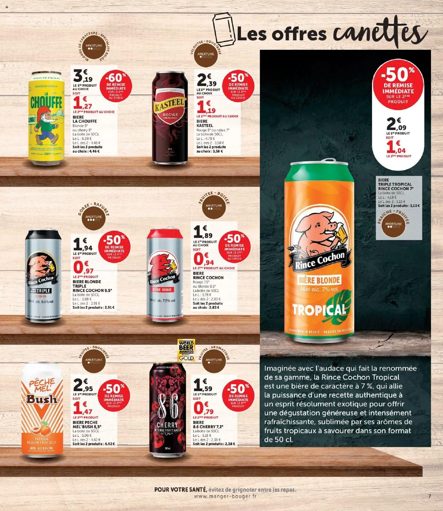 Prévisualisation de U Express - Foire à la bière à prix bas ! du magasin U Express formulaire valide 27/10/2026 - Fruits, Bière, Pêche, Bière blonde, Bière triple, Fruits tropicaux