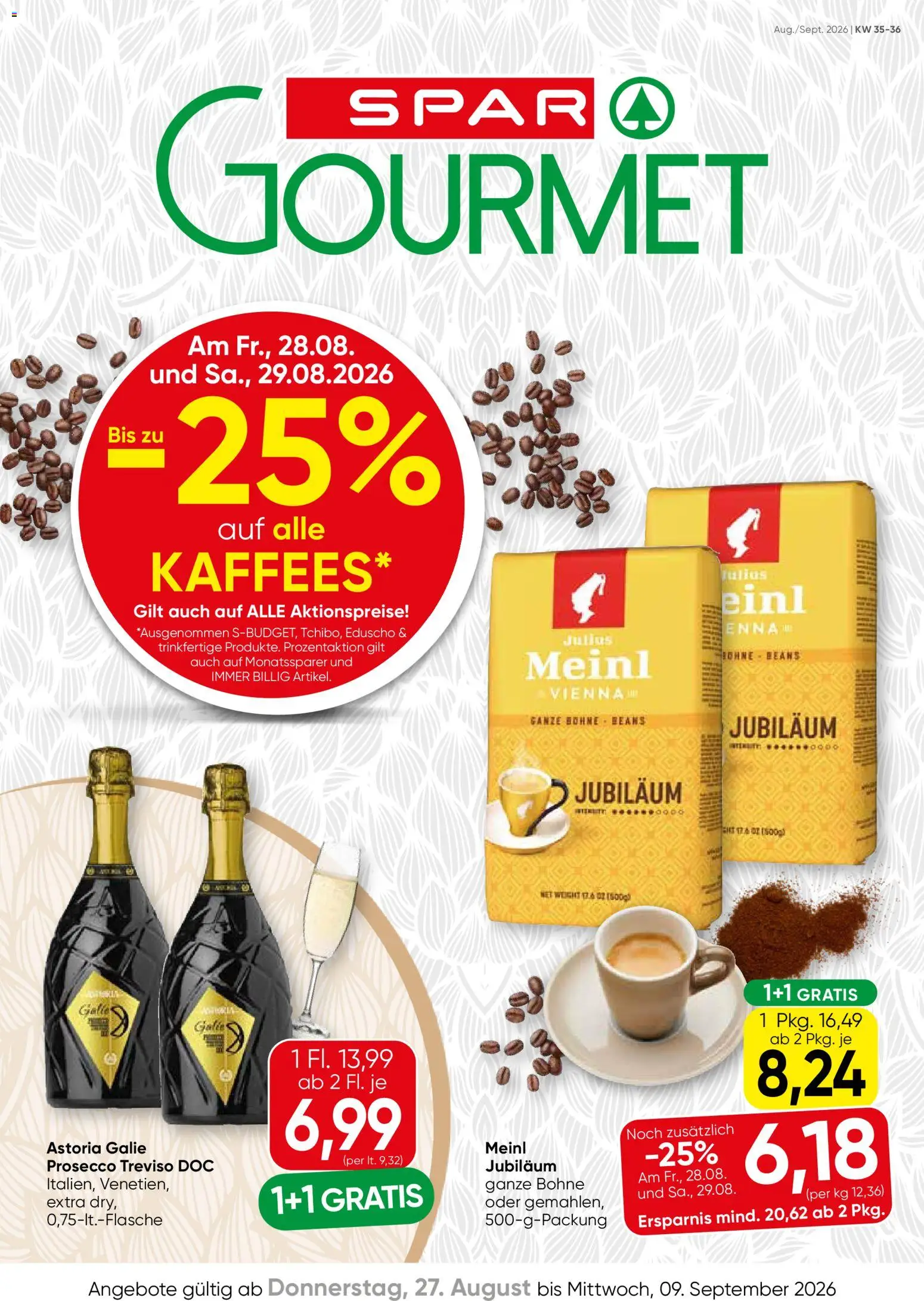 Vorschau der Angebote: SPAR Gourmet SPAR Gourmet Flugblatt gültig ab 27.08.2026