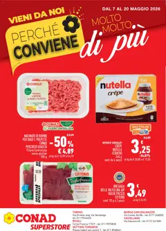 Anteprima dell'opuscolo Conad volantino Superstore Molto di Più Piemonte dal negozio Conad valido da 07/05/2026