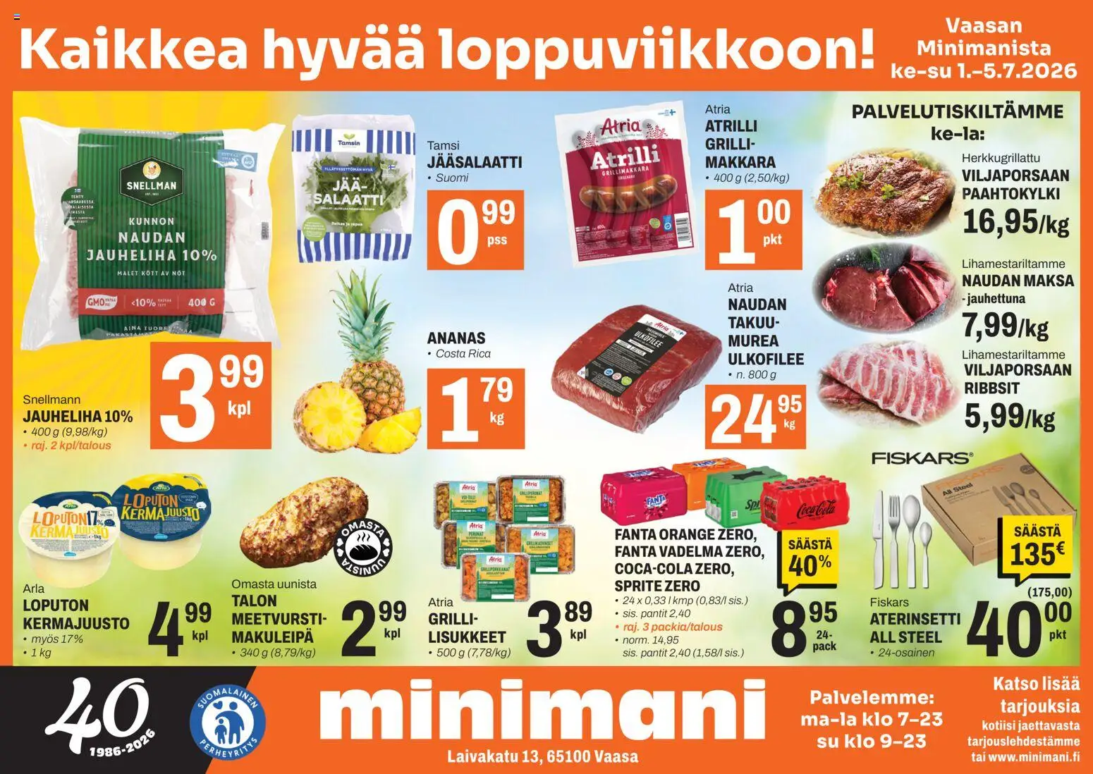Kaupan Minimani Minimani tarjoukset - Vaasa esikatselu, voimassa 01/07/2026