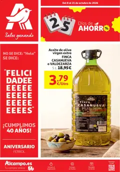 Vista previa del folleto de la tienda Alcampo válido desde el 08/10/2026 