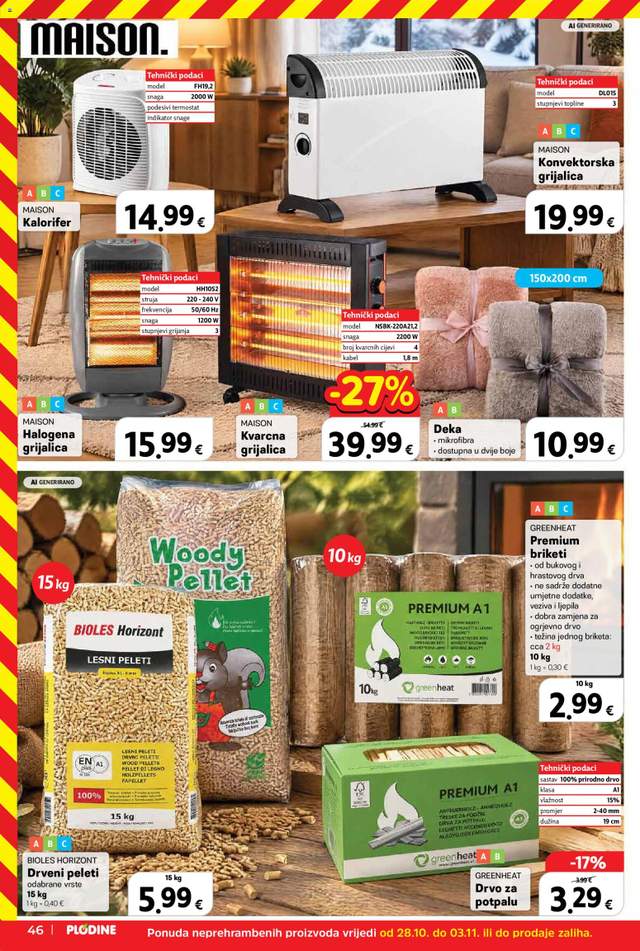Novi Plodine katalog od 28.10.