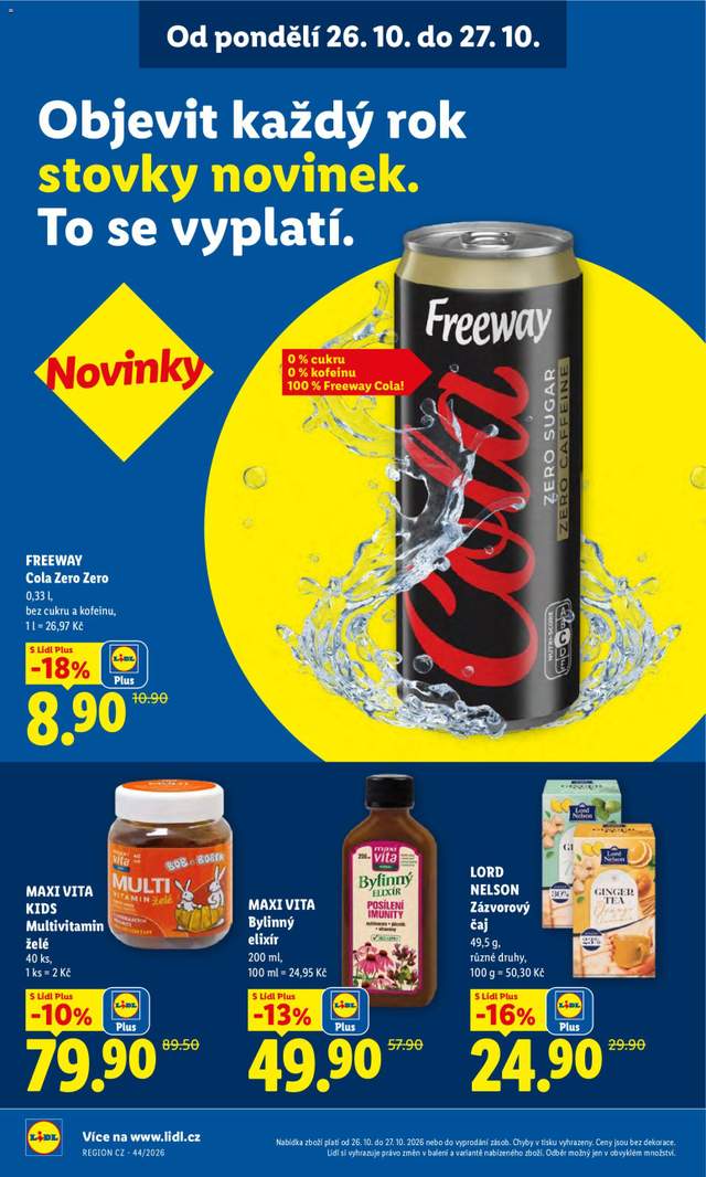 Nový Lidl leták od 26.10.