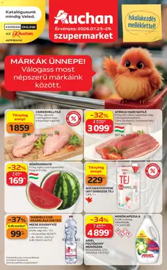 Auchan - Auchan Szupermarket akciós újság megtekintése, amely érvényes 2026.07.23.-től