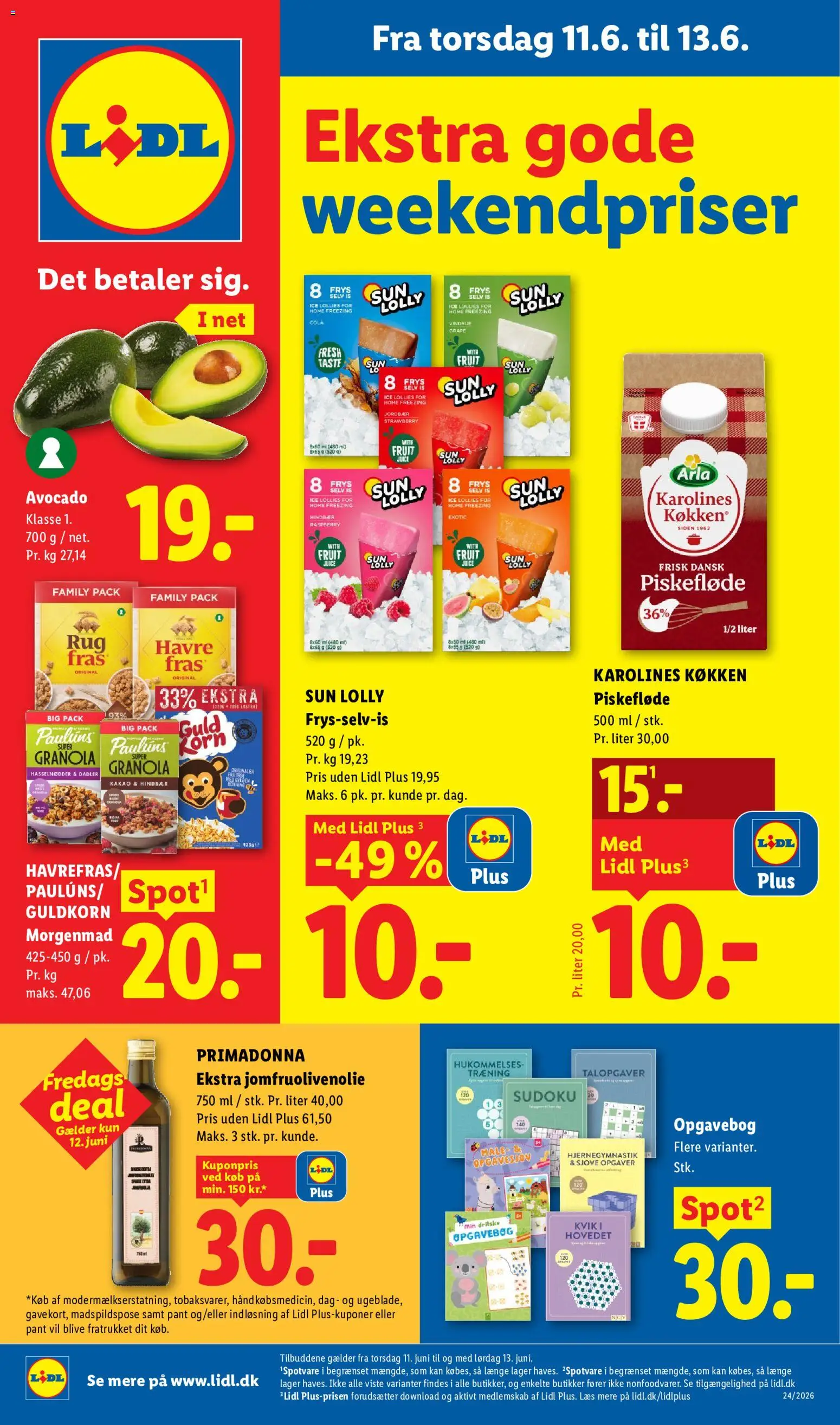 Eksempel på tilbudsavis Lidl - Weekend avis fra butik Lidl gyldig fra 11/06/2026