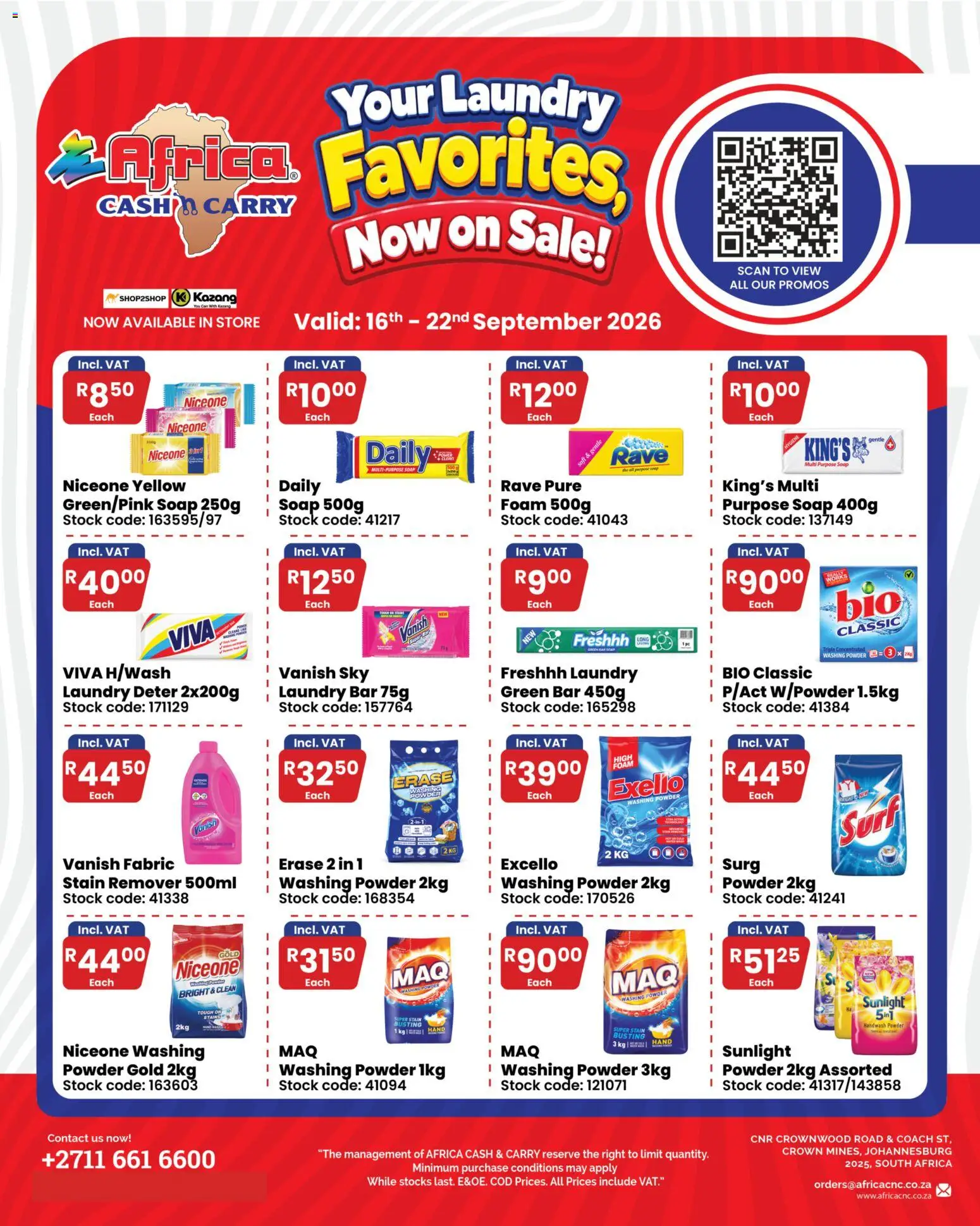 Preview of Africa Cash & Carry flyer valid from 16/09/2026