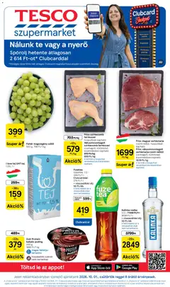 Tesco - Tesco Szupermarket akciós újság megtekintése, amely érvényes 2026.10.01.-től