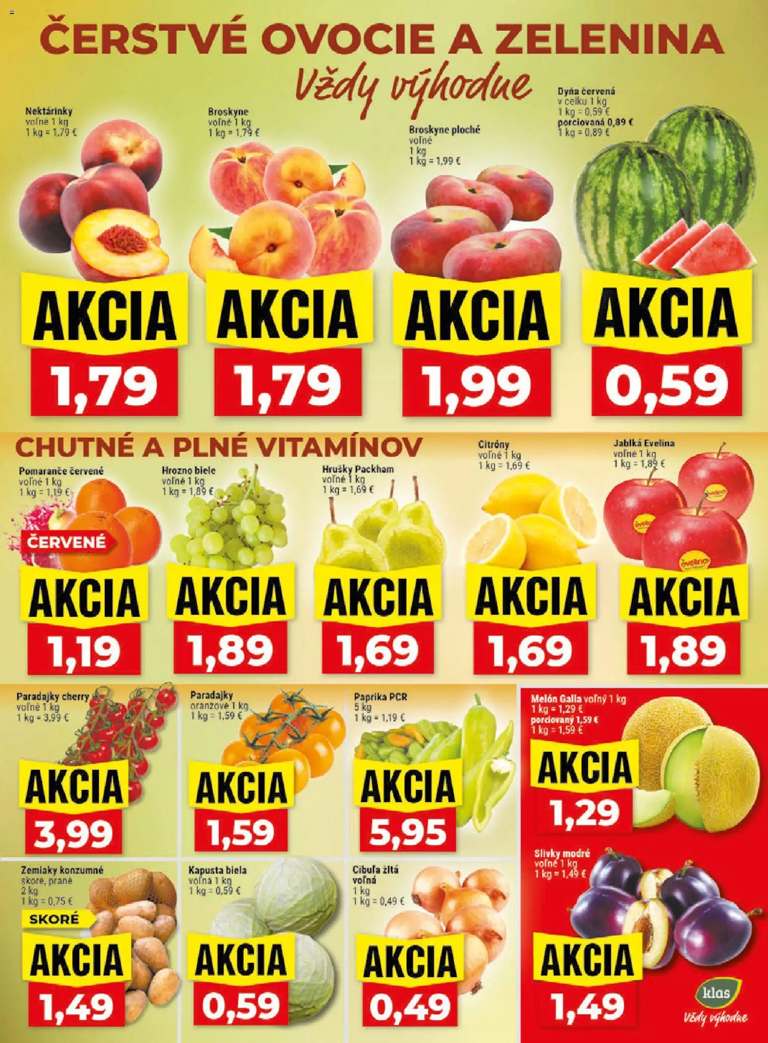 Náhľad Klas letáku platného od 17.08.2026