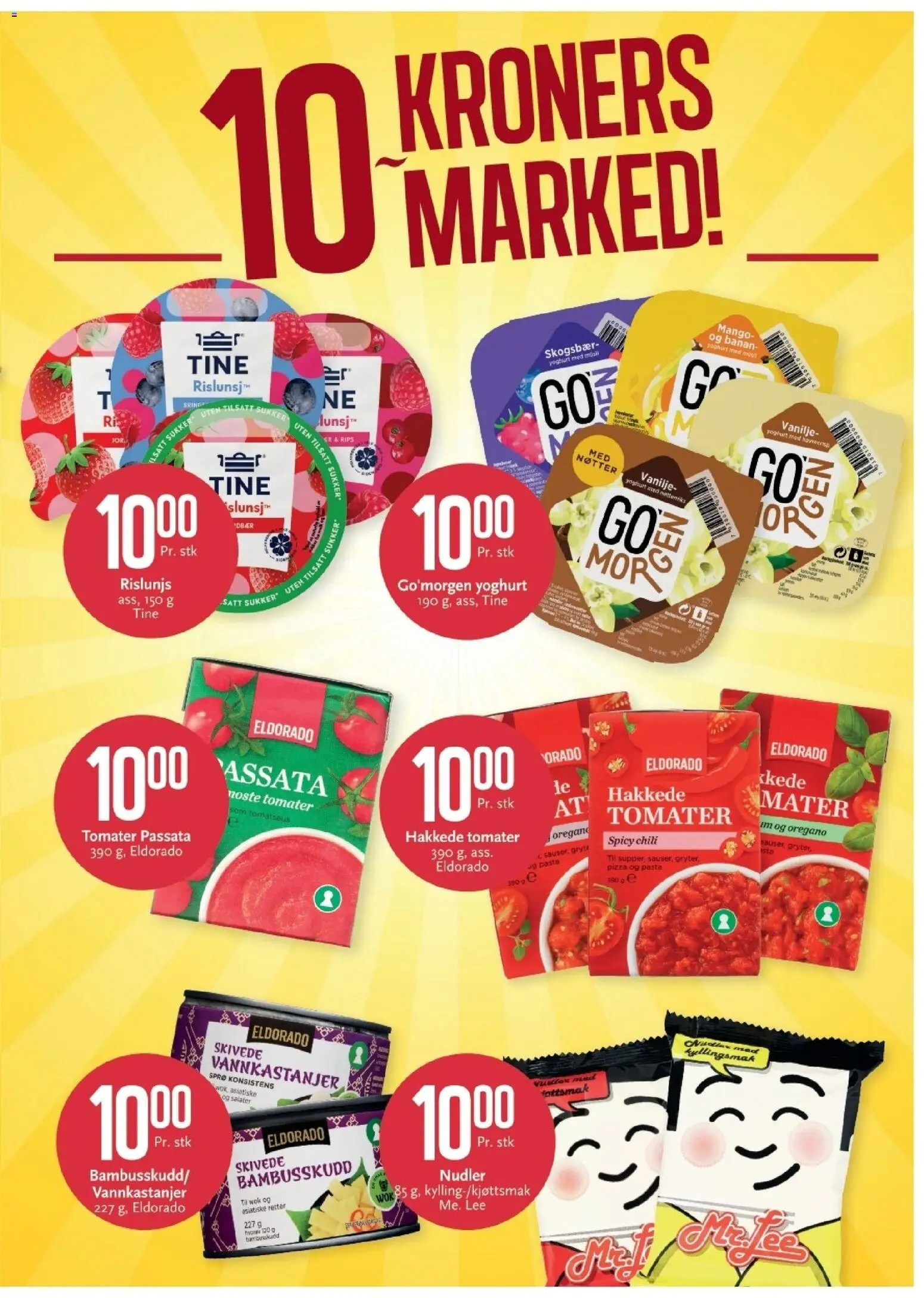 Forhåndsvis CC Mat kundeavis fra butikk CC Mat gyldig fra 19/10/2026 - Chili, Yoghurt, Tomater, Nøtter, Tomatsaus, Sukker, Skogsbær, Mango
