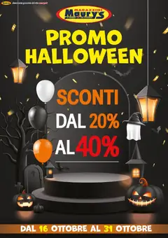 Anteprima dell'opuscolo Maury's volantino Halloween dal negozio Maury's valido da 16/10/2026
