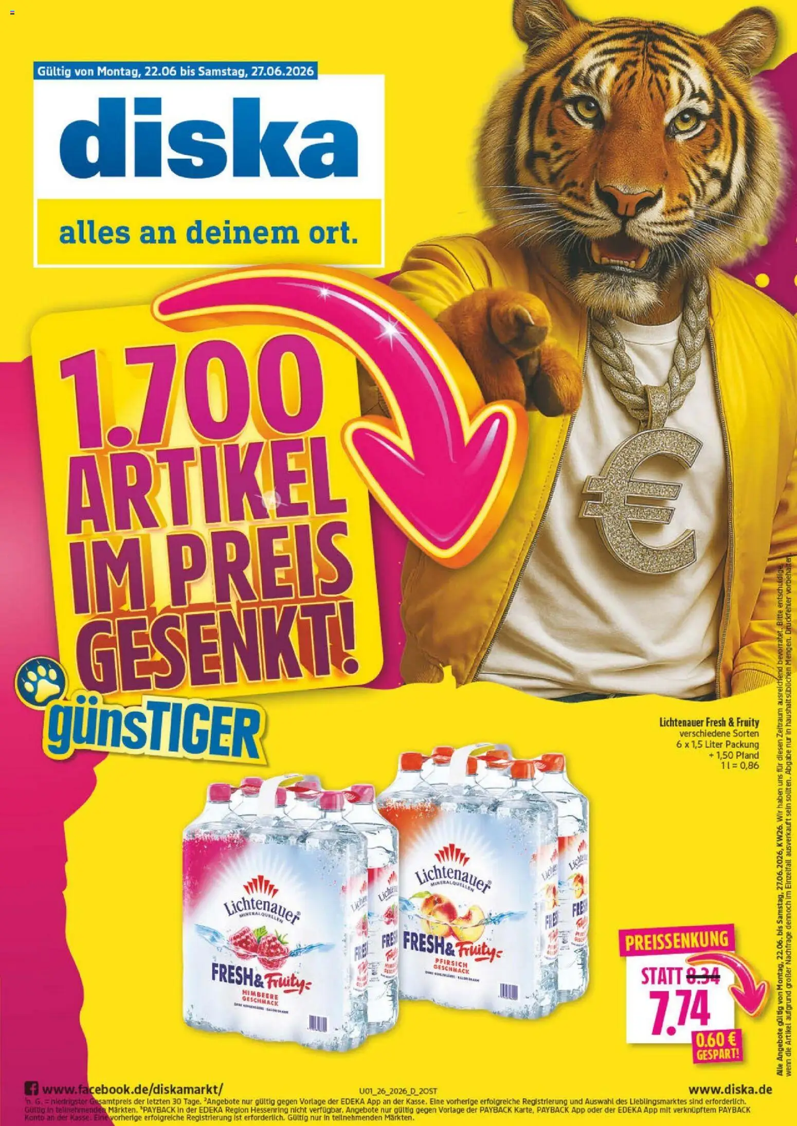 Vorschau von dem Prospekt des Geschäftes Diska, gültig ab dem 22.06.2026